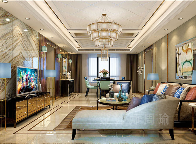 曼娜一级毛片世纪江尚三室两厅168平装修设计效果欣赏